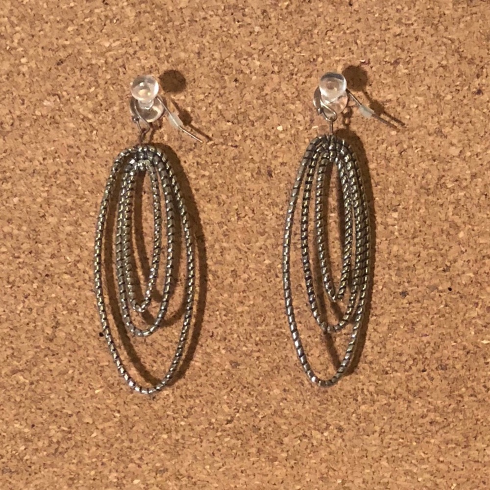 Silver earrings